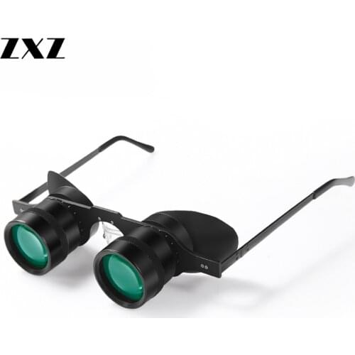 Professional HD 10x Zoom Glasses Low Light Level Night Vision Ultralight Green Film Fishing Telescope Sunglasses Outdoor Glass