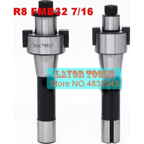 R8 FMB32 7/16, R8-32mm face mill cutter arbor, drawbar thread: 7/16, to use with BAP300R,BAP400R,EMR5R,EMR6R face mill cutter