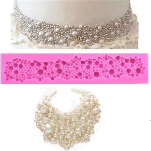 Hot Pearls Shape Silicone Cake Mold Sugar Chocolate Molds Cookie Fondant Cake Decoration Tools DIY kitchen Baking Accessories