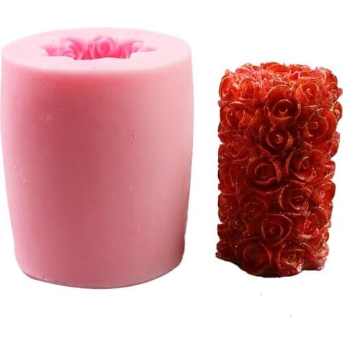 DIY Rose roll tail Liquid silicone mold Fondant baking tool cake mould Baking utensils Cake Decorating Valentines Easter