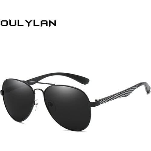 Oulylan 2021 Trends Polarized Sunglasses Men Women Fashion Driving Sun Glasses Pilot Sunglass for Ladies Metal Outdoor Eyewear