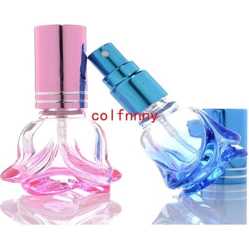 500pcs/lot Fast Shipping 5ml Glass Empty Spray Perfume Rose Bottles New Style Refillable Originales Parfumes Water Pack Containe