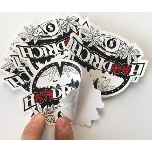 Custom Stickers Logo Waterproof Durable Die Cut Kawaii Self-Adhesive Label to Customize Car Sticker Butterfly Back to School