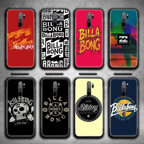 Australian brand billabonge Phone Case for Redmi Note 9 8 8T 8A 7 6 6A Go Pro Max Redmi 9 K20 K30 Pro