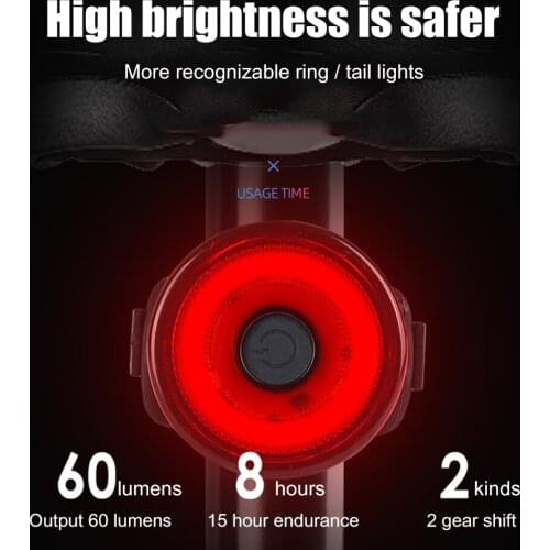 Bike Taillight LED Mountain CR2032 Included Portable MTB Cycling Rear Warning Tail Lamp Waterproof Cycling Elements