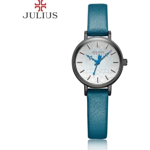 Julius Womens Wrist Watch With Leather Strap Elctronic Relojes for Girls Woche Women Dress Retro Vintage Clock JA-995