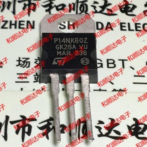 10pcs/lot P14NK60ZFP STP14NK60ZFP New stock TO-220F