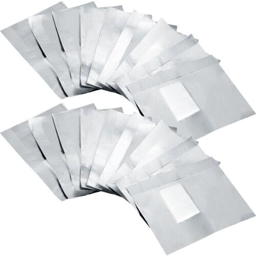 100Pcs Aluminium Foil Remover Wraps with Acetone Nail Art Soak Off Acrylic Gel Nail Polish Removal