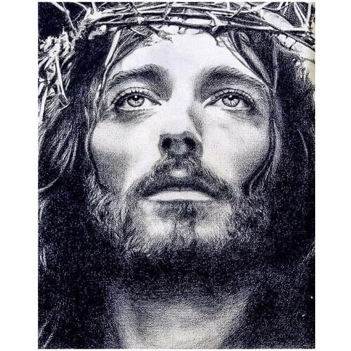 Diamond Painting DIY Jesus Round Diamond Full Rhinestones Embroidery Living Room Decoration Cross Stitch Custom Gift