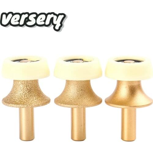 Free Shipping 1pc 1/2‘’ Shank Vacuum Brazed Diamond Router Bits For Stone Router Cutter For Granite Marble Edge Engraving Tools