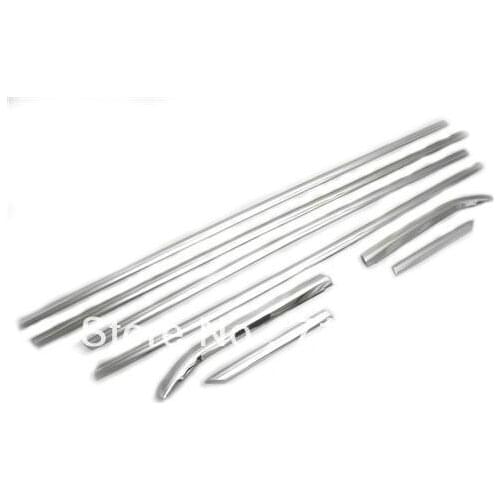 Car Styling Chrome Side Lower Edge Window Trim Set For Ford Focus MK3 Sedan 2012-2013