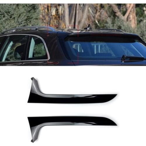 Car Rear Window Side Spoiler Wing Canard Canards Splitter for- A6 C7 Allroad TDI Quattro / A6 C7 Avant 2012-2018