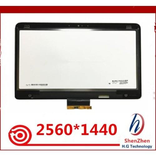 Free shipping 14.0" Assembly LP140QH1-SPD1 Fit for HP EliteBook Folio 1040 G3 IPS 2560*1440 Replacement Lcd Screen Assembly