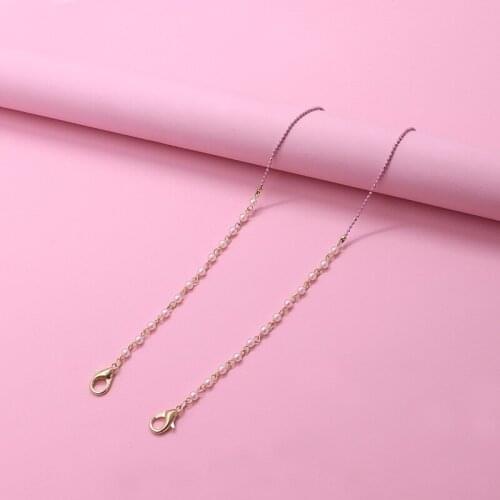 Fashion Pearl Love Glasses Chains Mask Chain For Women Retro Metal Sunglasses Lanyards Eyewear Pendant Glasses Chain Neck Strap