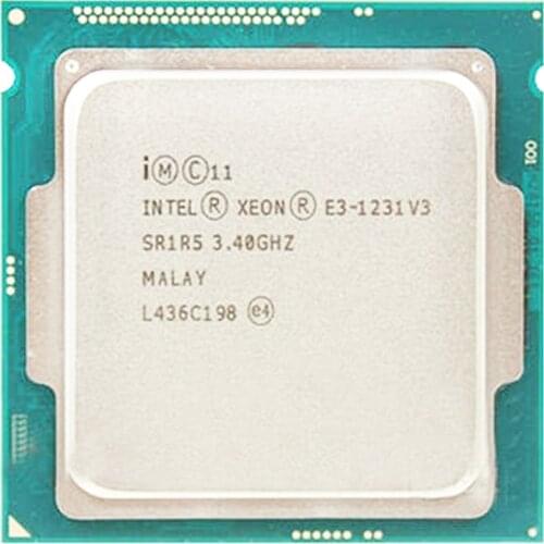 Intel Xeon E3 1231 V3 3.4GHz Quad-Core LGA 1150 Desktop CPU e3 1231v3 Processor E3-1231 v3 Core CPU Processor 8M 80W LGA 1150