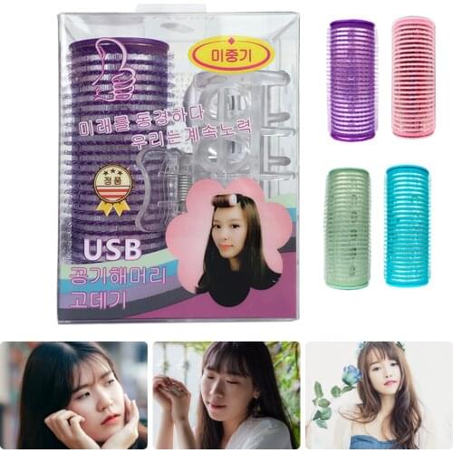 Electric Bangs Curlers Hair Rollers Bang Roll Curler Hair Curler Plastic Self-adhesive Hair Curling Hairdressing Tool