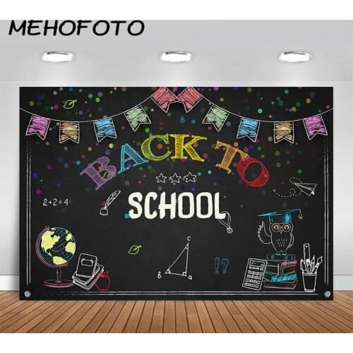 Back to School for Kids Photography Background Chalkboard Party Back to School Backdrops Starting School Photo Booth Banner