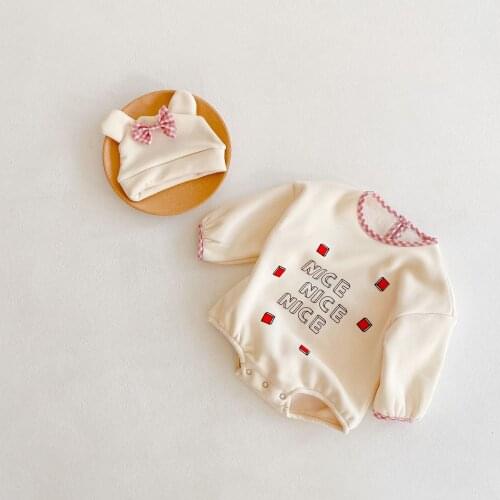 Winter Newborn Baby Romper Fleece Baby Girls Clothes With Hat Toddler Baby Playsuit Velvet Infant Girls Jumpsuit Overalls 0-2Y