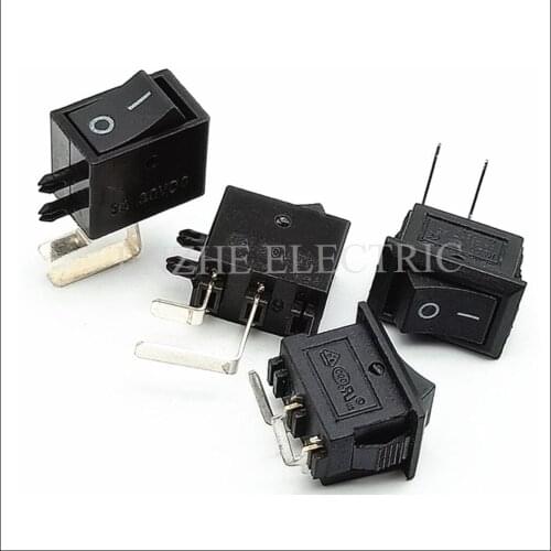 Rocker Switch 8.5X13.2MM rocker switch KCD5-3-101 ON-OFF mini two-legged side bend double positioning column horizontal column