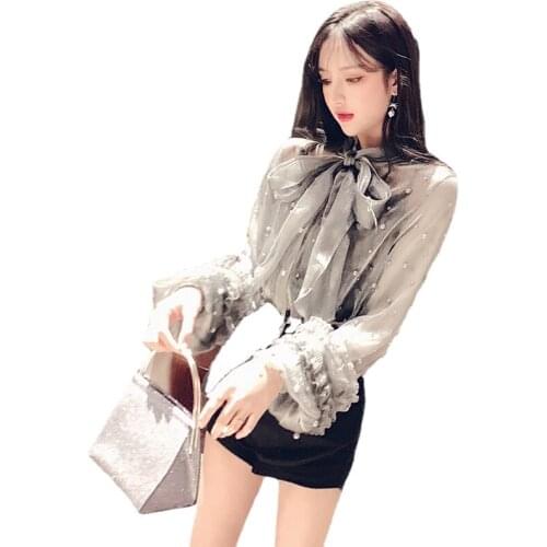 Блузки с галстуком KWD China At AliExpress