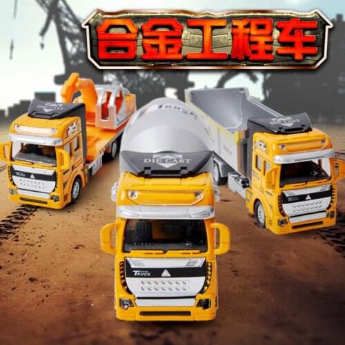 M15-- Alloy engineering vehicle back to force garbage truck tanker sprinkler baby boy child toy car model
