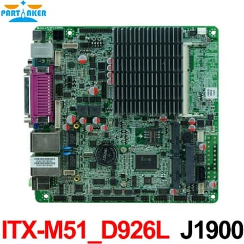 J1900 Bay trail Mini ITX Motherboard With dual Gigabit Ethernet 6 *COM 8*USB MINI-ITX-M51-D926L