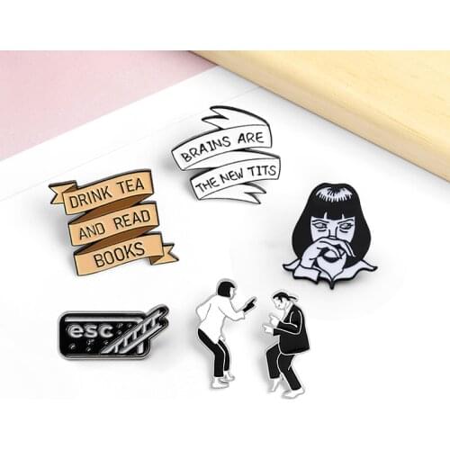 Fashion Enamel Pins Brooches for Women Lapel Pins Badge Jewelry