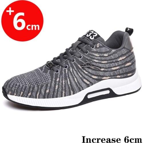 Men Elevator Shoes Height Increase Shoes for Men Height Increase Shoes Insole 6CM Black Shoes