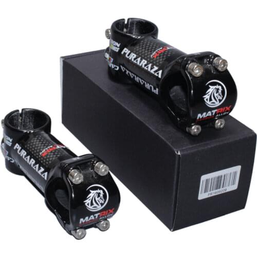 2019 new matte PURARAZA alloy + 3k carbon fiber road bicycle stem mountain bike parts 60/70/ 80 /90/ 100 /110/120mm Bike stem