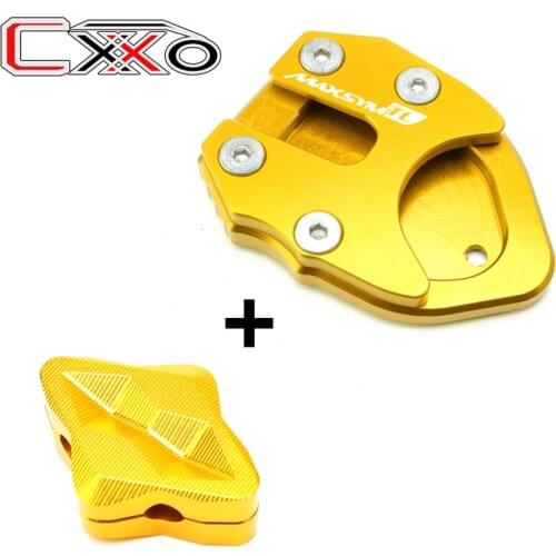 New For SYM MAXSYM TL500 2020 Maxsym TL 500 Motorcycle CNC Side Stand Extension & Support Kickstand Column auxiliary