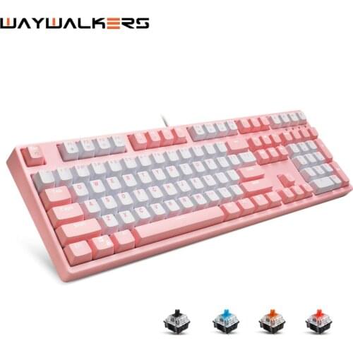Original Gaming Mechanical Keyboard USB Wired 87/108 keys with RGB Backlight Red/Blue Switch for PC Computer Gamer