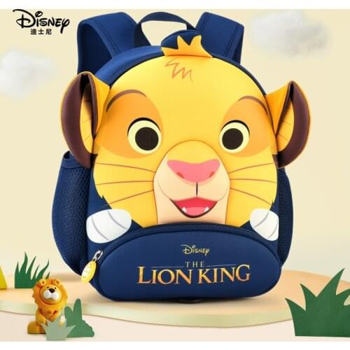 Authentic Disney Childrens Schoolbag Kindergarten Male 1-4 Year Old Light Boy Cartoon Boy Small Class Anti-lost Backpack