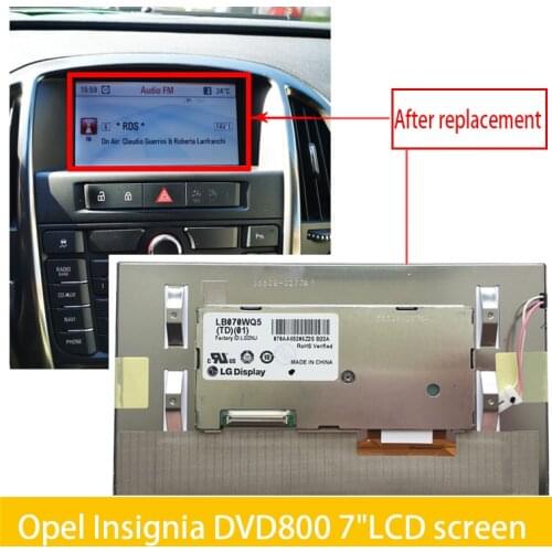 Original Test Good Quality New 7" LCD Screen Panel Opel Insignia DVD800 Navi Car Dvd LCD