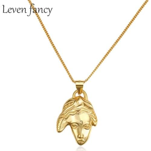 Abstract Portrait Face Necklaces Irregular 925 Sterling Silver Necklaces for Women Minimalist Necklace Silver 925 Jewelry Girls