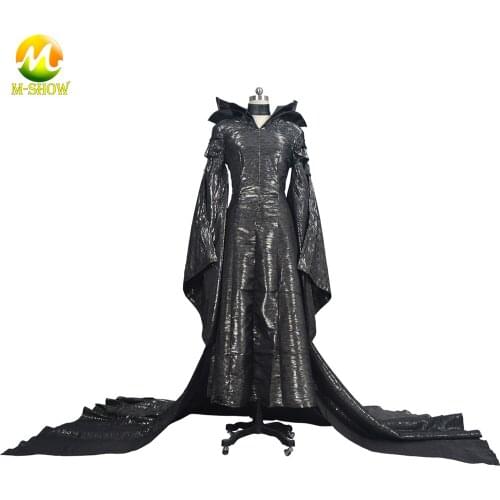 Halloween Witch Dress Cosplay Costume Evil Queen Dark Witch Dresses for Halloween Carnival Party Custom Made