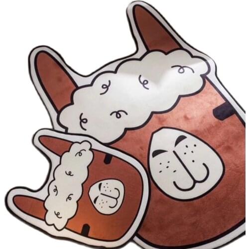 Swag ins hot Plush Alpaca Floor Mat Pug Dog Baby Climb Game Mat Pet Nest Mat for Dog and Cat Xmas gift for baby kids