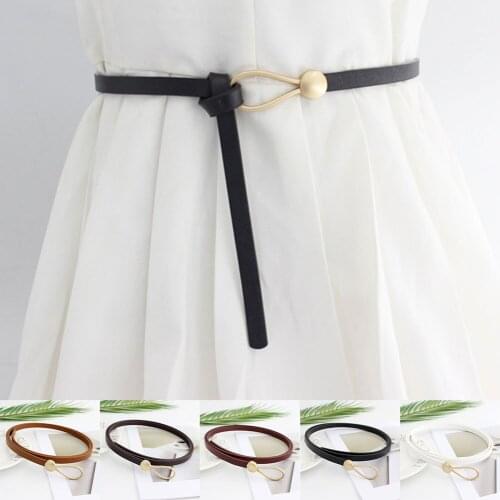 Leather Belts for Women Belt Gold Pin Female Belts Black Brown Red Leisure Belts for Lady Party Culb Dress New Fashion