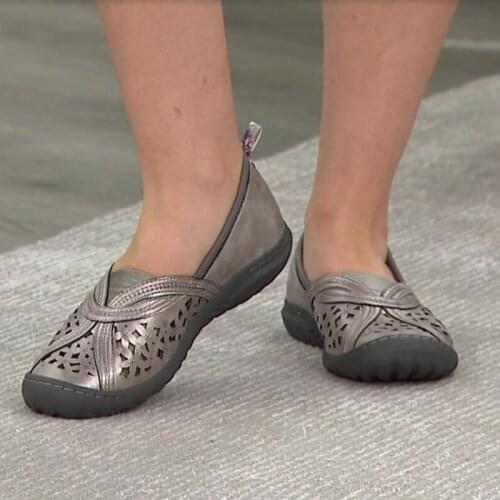 Summer Shoes for Women Sandals Solid Color Hollow Out Round Toe Casual Lady Flat Slip-On Fashion Female Footwear Mujer Sandalias