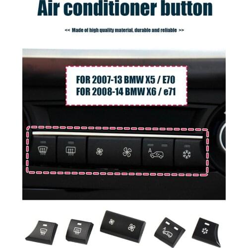 Replacement A/C Control Switch Panel Repair Buttons Car-styling Interior Accessories for BMW E70 X5 2007-2013 E71 X6 2008-2014