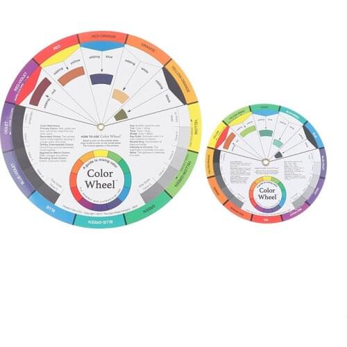 Tattoo Supply Color Wheel Ink Chart Paper Pigments Wheel Permanent Makeup