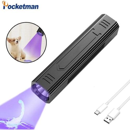 UV Flashlight Black Light 5 Modes 365 nM Ultraviolet Blacklight Detector for Dog Urine, Pet Stains and Bed Bug