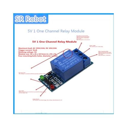 Smart Electronics 5V 1 One Channel Relay Module Low Level For SCM Household Appliance Control For Arduino DIY Starter Kit