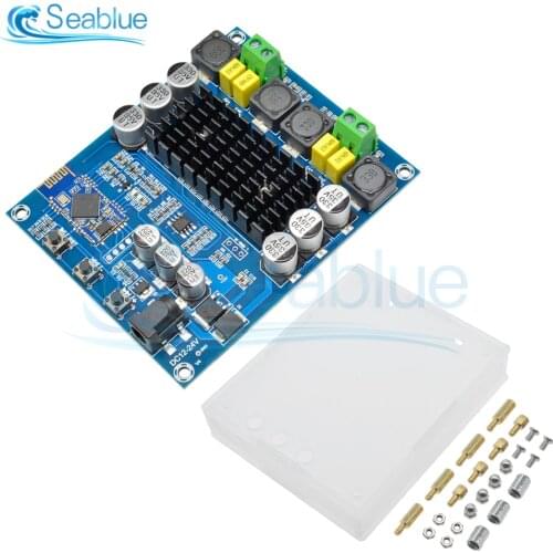 TPA3116D2 TPA3116 120W+120W 2*120W Bluetooth 4.0 Dual Channel Stereo Digital Audio Power Amplifier Board Acrylic Case Shell DIY