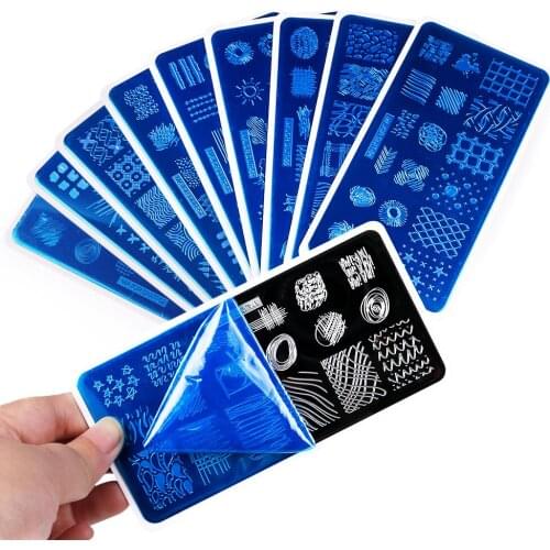 Animal Graffiti Halloween Nail Stamping Plates Printing Plates Stencil Manicure Tools