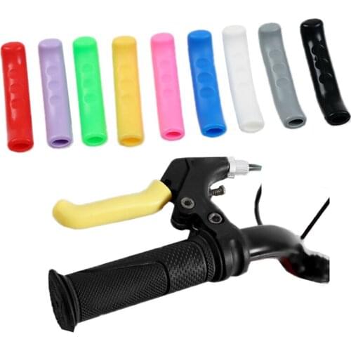 1pair Bicycle Brake Handle Lever Silicone Sleeve Cover MTB Bike Fixed Gear Universal Type Brake Lever Protection Cover Cycling