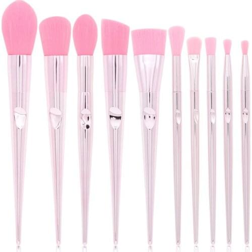 10pcs Makeup Brushes Tool Set Cosmetic Powder Eye Shadow Foundation Blush Blending Beauty Make Up Brush Maquiagem
