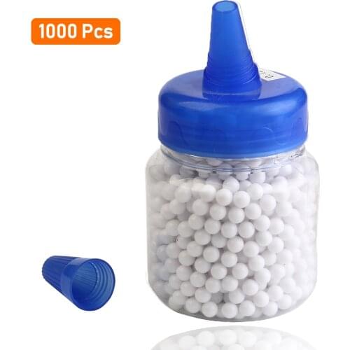 1000 Rounds BB Ball Airsoft 0.12g Slingshot Bullet Tactical Air Gun Plastic PaintBall for Shooting Exercise Hunting Accessories