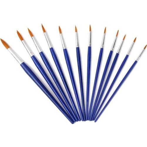 12pcs Paint Brushes Paint Sharp Size Assorted