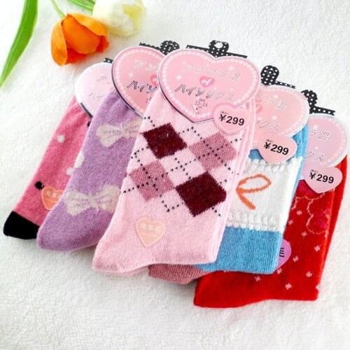 20pcs womens wool sock Autumn winter Funny short socks female Ankle Socks 10 Pairs skarpetki damskie femme chaussettes freeship