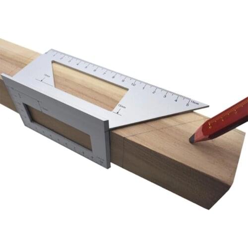 45/90 Degree Multifunctional Square Gauge Right Angle Ruler Measuring Woodworking Tool Protractor